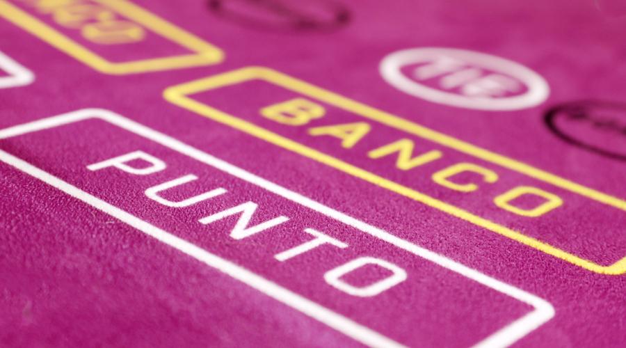 Punto Banco -pelipöydän verkaa.