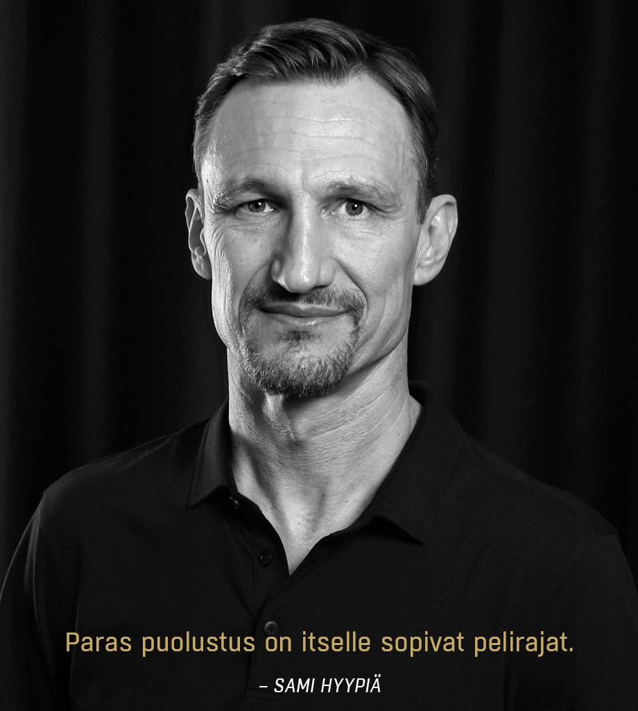 Paras puolustus on itselle sopivat pelirajat, Sami Hyypiä.