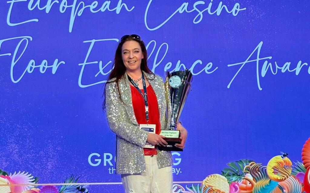 Eeva Sirkka from Casino Helsinki Finland. The winner of the Slot Floor Employee of The Year 2026 by ECA.